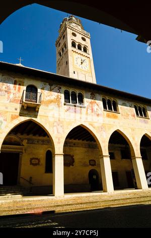 Das historische Zentrum von Conegliano Veneto in der Provinz Treviso. Veneto, Italien Stockfoto