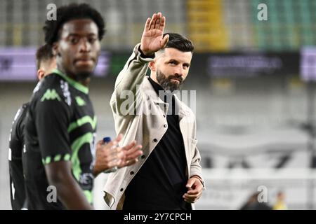 Belgien. September 2024. Cercle Cheftrainer Miron Muslic wird nach einem Fußballspiel zwischen Cercle Brugge und STVV am Sonntag, den 29. September 2024 in Brügge, am 9. Tag der 2. Liga der Challenger Pro League 2024-2025 1B der belgischen Meisterschaft, abgebildet. BELGA PHOTO MAARTEN STRAETEMANS Credit: Belga News Agency/Alamy Live News Stockfoto