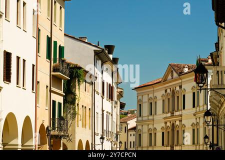 Das historische Zentrum von Conegliano Veneto in der Provinz Treviso. Veneto, Italien Stockfoto