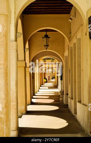 Das historische Zentrum von Conegliano Veneto in der Provinz Treviso. Veneto, Italien Stockfoto