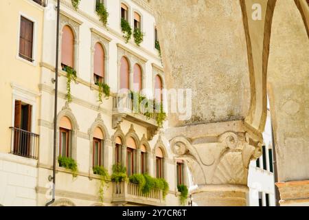 Das historische Zentrum von Conegliano Veneto in der Provinz Treviso. Veneto, Italien Stockfoto