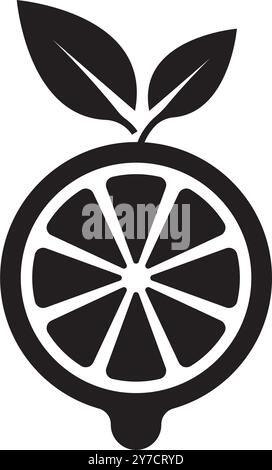 Orange Frucht Icon Vektor Illustration Logo Design Stock Vektor