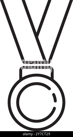 Medaillensymbol Vektor Illustration Logodesign Stock Vektor