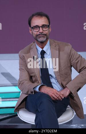 Mailand, Italien. September 2024. Secchia bei der TV-Show „TV Talk“, Mailand 27. September 2024, Italien (Foto: Gian Mattia D'Alberto) Credit: LaPresse/Alamy Live News Stockfoto