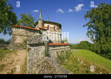 Schloss Lichtenstein, Märchenschloss Württemberg, historisches Gebäude, Wahrzeichen der Schwäbischen Alb, Honau, Lichtenstein, Reutlingen, Ba Stockfoto