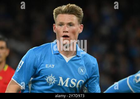 Napoli , Italien, 29 September,2024 Scott McTominay von SSC Napoli Look during the Series A Enilive between SSC Napoli vs AC Monza:Agostino Gemito/ Alamy Live News Stockfoto