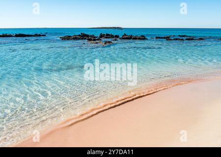 Strand von Elafonissi, Kreta, Griechenland Stockfoto
