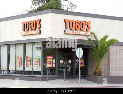 Alameda, CA - 25. Mai 2024: TOGO's Restaurant. TOGO's Eateries, LLC, ist eine amerikanische Kette von schnellen, zwanglosen Sandwich-Restaurants Stockfoto