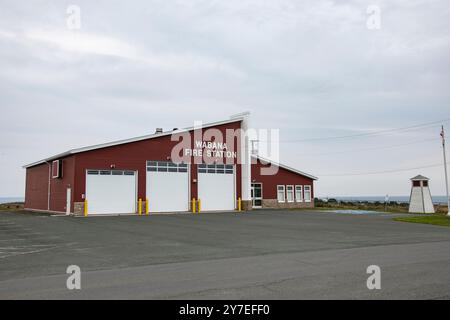 Feuerwache an der West Mines Road in Wabana, Bell Island, Neufundland & Labrador, Kanada Stockfoto