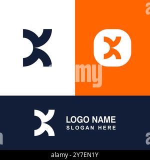K-Logo-Design, modern und kreativ. Stock Vektor