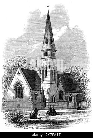 St. Mary's Church, IDE Hill, Kent. 1866 Stockfoto