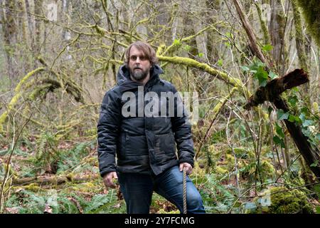 ALEXANDRE AJA in NEVER LET GO (2024), Regie: ALEXANDRE AJA. Beschreibung: LIONS GATE FILMS / Album Stockfoto