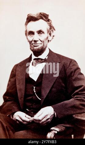 Abraham Lincoln (1809–1865) US-Präsident Stockfoto