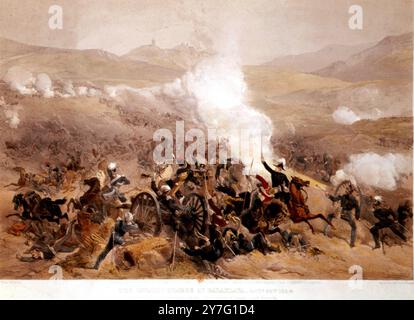 Krim-Krieg - Kavallerie-Angriff auf Balaclava. Oktober 1854 Stockfoto