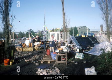 Berkshire Greenham Common Womens Peace Camp 1982 Stockfoto