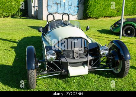 Der Morgan 3 Wheeler ist ein dreirädriger Roadster des britischen Herstellers Morgan Motor Company Stockfoto