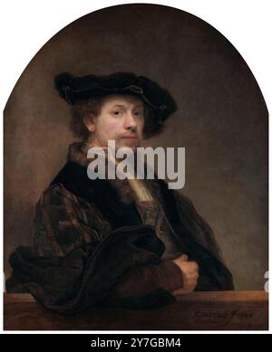 Rembrandt van Rijn (1606–1669), Selbstbildnis im Alter von 34 Jahren, Öl auf Leinwand, 1640 Stockfoto