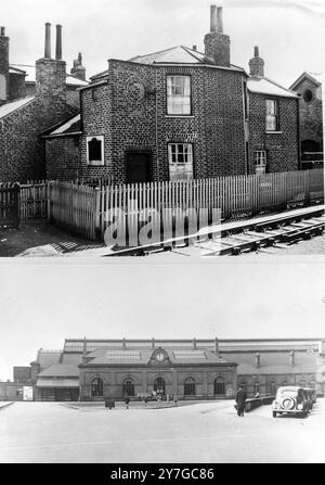 BAHNHOFSÜBERBLICK STOCKTON STATION ; 25. NOVEMBER 1964 Stockfoto