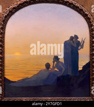 Soir Antique, 1908, Alphonse Osbert, (Paris, 1857 - Paris, 1939), Petit Palais, Museum für schöne Kunst der Stadt Paris, Musée des Beaux-Arts de la Ville de Paris, Frankreich. Stockfoto