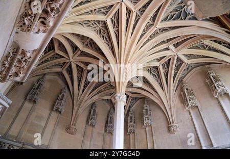 Die Kapelle, das Nationalmuseum des Mittelalters, das Musée de Cluny, Paris. Frankreich. Stockfoto