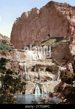 The Cascades, Konstantinus, Algerien, CA 1890, Historical, digital restaurierte Reproduktion von einem Original aus dem 19. Jahrhundert, Rekorddatum nicht angegeben / , die Kaskaden, Algerien, Historisch, digital restaurierte Reproduktion von einer Vorlage aus dem 19. Jahrhundert. Jahrhundert, Datum nicht angegeben Stockfoto