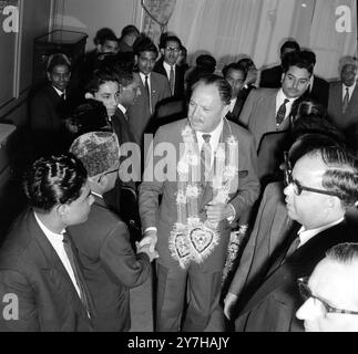 FELDMARSCHALL PRÄSIDENT PAKISTANS MOHAMMAD AYUB KHAN IN LONDON / ; 12. JULI 1964 Stockfoto