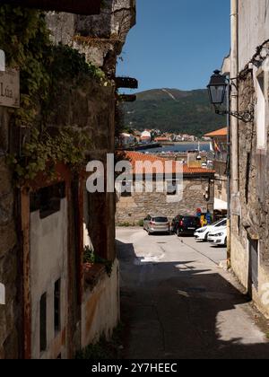 Blick auf Campo da Lua in Muros, Galicien, Spanien Stockfoto