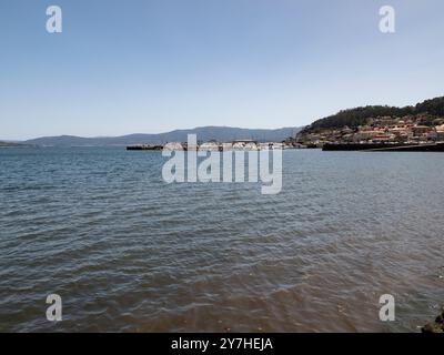 Blick auf Campo da Lua in Muros, Galicien, Spanien Stockfoto