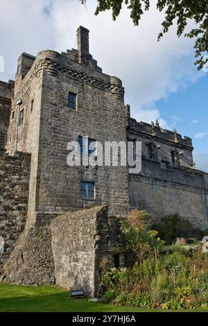 Palast mit Blick auf den Queen Anne Garden am Stirling Castle. Stirling, Stirlingshire, Schottland Stockfoto