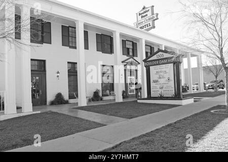 Hoover Dam Museum im historischen Boulder Dam Hotel in Boulder City, Nevada, USA. Stockfoto