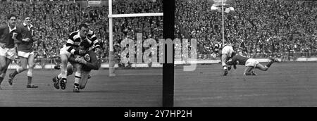 FINALE DER RUGBY LEAGUE IM WEMBLEY STADIUM, KINGSTON ROVERS V WIDNES IN LONDON / ; 9. MAI 1964 Stockfoto