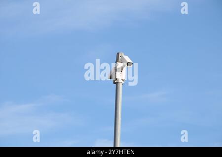 Kastrup/Copenhagen/ Denmark/29 September 2024/.CCTV-Kameras und Überwachungskameras camra in Kastrup Photo. Bilder von Francis Joseph Dean/Dean sind nicht für kommerzielle Zwecke bestimmt Stockfoto