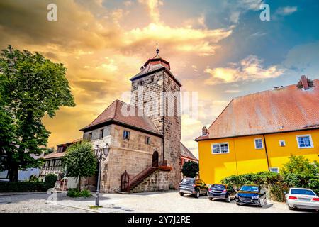 Altstadt von Hoechstadt, Deutschland Stockfoto