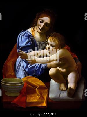 Madonna und Kind von 1495–1496 Giovanni Antonio Boltraffic 1495–1496, 15.–16. Jahrhundert, Mailand, Italien, Italienisch. Stockfoto