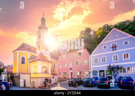 Altstadt von Kallmünz, Deutschland Stockfoto