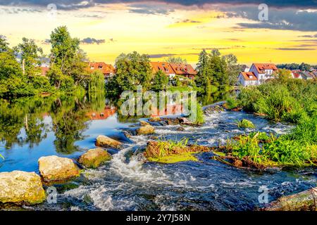 Altstadt von Kallmünz, Deutschland Stockfoto