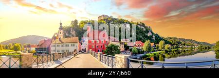 Altstadt von Kallmünz, Deutschland Stockfoto