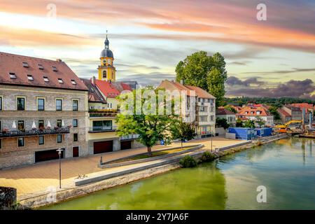 Altstadt von Kitzingen, Deutschland Stockfoto