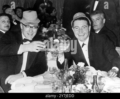 FAHRER PADDY HOPKIRK GEWINNT MONTE CARLO RALLYE MIT CO-FAHRER HENRY LIDDON / ; 27. JANUAR 1964 Stockfoto