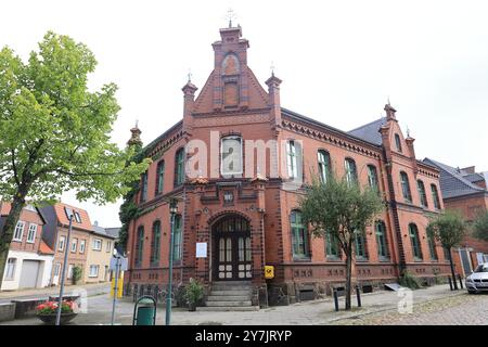 Historisches Gebäude in der Stadt Plau am See Stockfoto