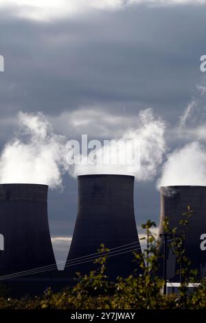 Das Kohlekraftwerk Ratcliffe-on-Soar schließt mit seiner letzten Schicht am Montag, 30. September 2024. Ted-29/09/2024 Stockfoto