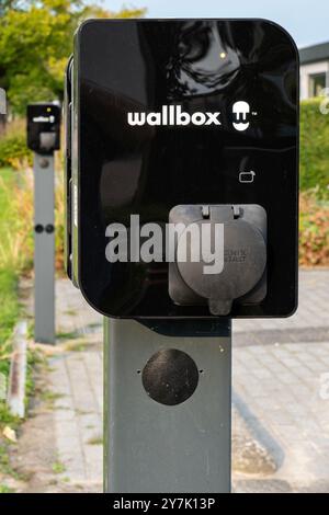 Wallbox Ladestation für Elektrofahrzeuge Stockfoto