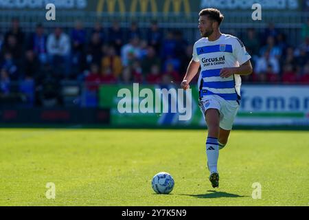 Zwolle, Niederlande. September 2024. ZWOLLE, NIEDERLANDE - 29. SEPTEMBER: Damian van der Haar von PEC Zwolle während eines niederländischen Eredivisie-Spiels zwischen PEC Zwolle und Almere City FC im MAC³PARK stadion am 29. September 2024 in Zwolle, Niederlande. (Foto von Andre Weening/Orange Pictures) Credit: Orange Pics BV/Alamy Live News Stockfoto