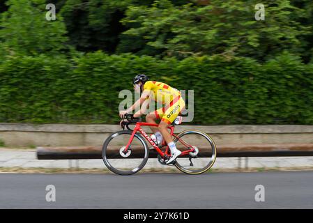 2024 U23-Meisterschaft Im Spanischen Radsport. San Lorenzo de El Escorial, Gemeinde Madrid. Stockfoto