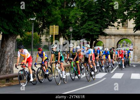 2024 U23-Meisterschaft Im Spanischen Radsport. San Lorenzo de El Escorial, Gemeinde Madrid. Stockfoto