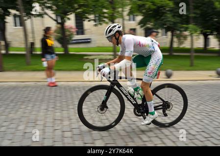 2024 U23-Meisterschaft Im Spanischen Radsport. San Lorenzo de El Escorial, Gemeinde Madrid. Stockfoto