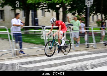 2024 U23-Meisterschaft Im Spanischen Radsport. San Lorenzo de El Escorial, Gemeinde Madrid. Stockfoto