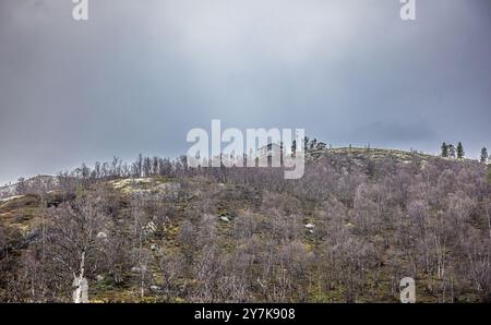 Kirkenes, Norwegen, 16. Oktober 2023: Ein norwegischer Beobachtungsposten. Norwegen und damit die NATO haben sehr genau beobachtet, was in Russland vor sich geht Stockfoto