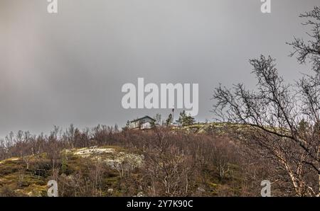 Kirkenes, Norwegen, 16. Oktober 2023: Ein norwegischer Beobachtungsposten. Norwegen und damit die NATO haben sehr genau beobachtet, was in Russland vor sich geht Stockfoto