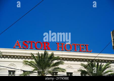 Das Astor Hotel an der Canal Street in New Orleans Stockfoto